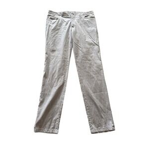 Jack Victor Sage Italy Cotton Stretch Dress Pants Men's 36 Beige Pinstripe